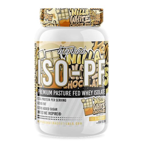INSPIRED ISO-PF PASTURE FED WHEY ISOLATE - 1LB - Bay Supplements - Protein Powder - 'Nilla White Chocolate - Lactose Free Protein