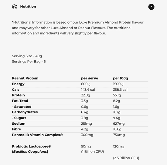 MACRO MIKE LUXE PLANT PROTEIN SAMPLE PACK 8x40 SACHETS - Bay Supplements