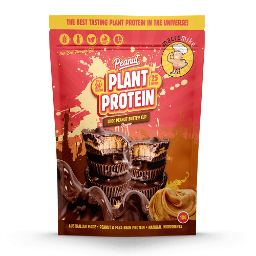 MACRO MIKE PLANT PROTEIN 1KG - Bay Supplements - Plant Based - Chocolate Peanut Butter Cup - Gluten Free Protein