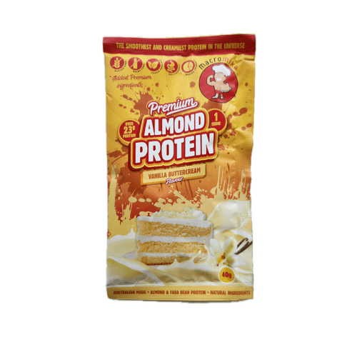 MACRO MIKE PREMIUM ALMOND PROTEIN SAMPLE PACK - VANILLA BUTTERCREAM - Bay Supplements