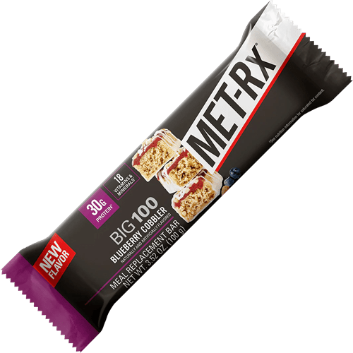 MET-RX BIG 100 MEAL REPLACEMENT BAR - SINGLE - Bay Supplements - Protein Bars - Blueberry Cobbler - Protein Bars - Protein Bars & Snacks
