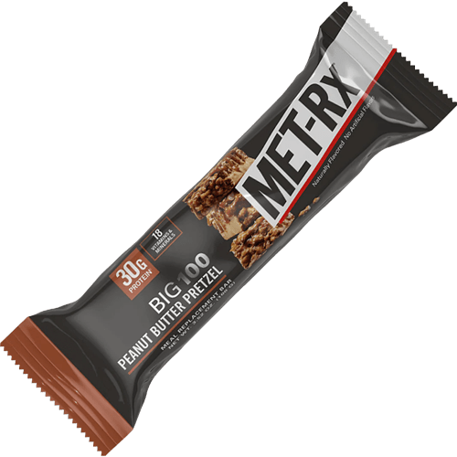 MET-RX BIG 100 MEAL REPLACEMENT BAR - SINGLE - Bay Supplements - Protein Bars - Peanut Butter Pretzel - Protein Bars - Protein Bars & Snacks