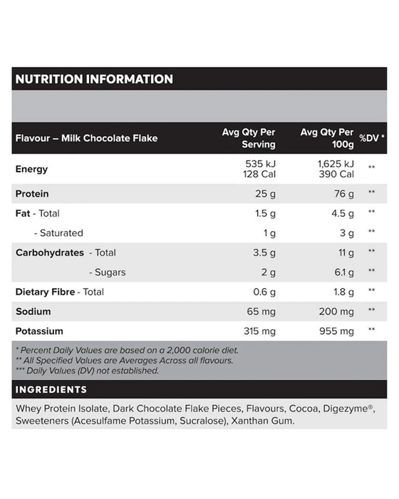 MUSCLE NATION 100% WHEY PROTEIN ISOLATE POWDER - 30 SERVES - Bay Supplements - Protein Powder - Gluten Free Protein