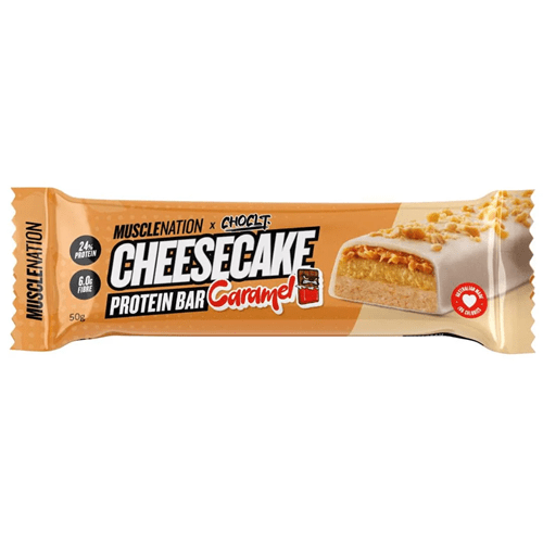 MUSCLE NATION CHEESECAKE PROTEIN BAR - SINGLE - Bay Supplements - Protein Bars - Caramel - Protein Bars & Snacks