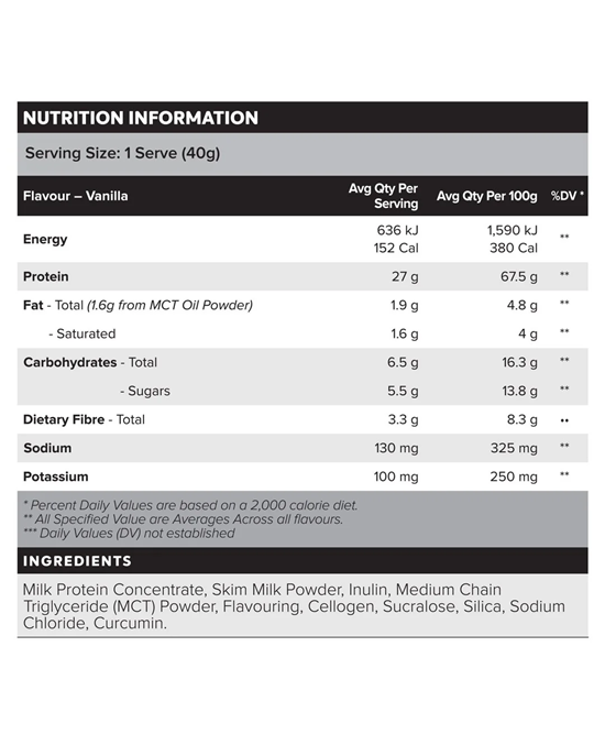 MUSCLE NATION CUSTARD CASEIN PROTEIN - 1KG