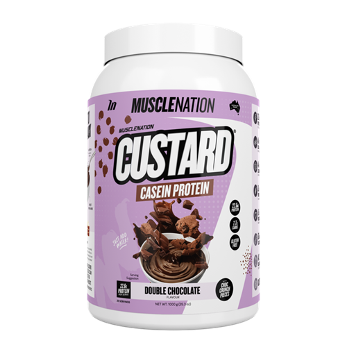 MUSCLE NATION CUSTARD CASEIN PROTEIN - 1KG