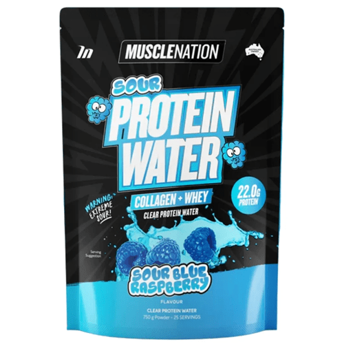 MUSCLE NATION SOUR PROTEIN WATER 750G - Bay Supplements