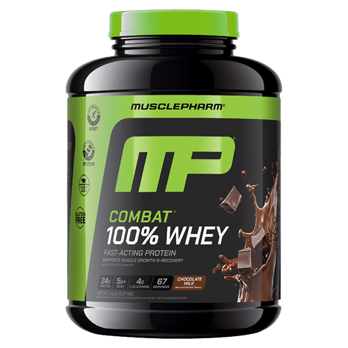 MUSCLEPHARM COMBAT 100% WHEY 5LB - Bay Supplements - Protein powder - Chocolate Milk - Gluten Free Protein - Whey Protein