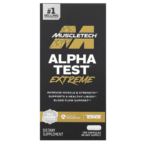 MUSCLETECH ALPHA TEST EXTREME 150 CAPSULES - Bay Supplements