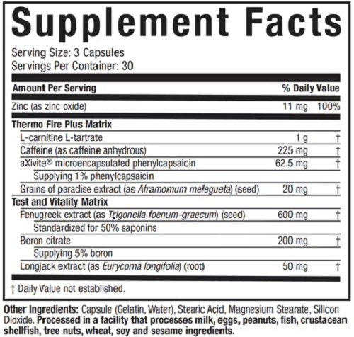 MUSCLETECH ALPHA TEST THERMO 90 CAPSULES - Bay Supplements - Testosterone Booster - Mens Health - Muscle Growth