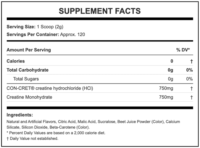 MUSCLETECH CELL-TECH CREATINE HCL+ - 120 SERVES - Bay Supplements - Creatine - general health - Muscle Growth