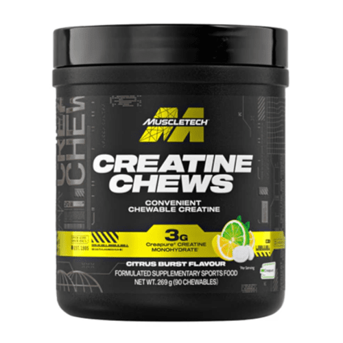 MUSCLETECH CREATINE CHEWS 90 CHEWABLE TABLETS - Bay Supplements