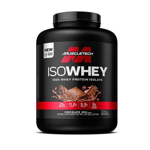 MUSCLETECH ISOWHEY 5LB - Bay Supplements - Protein powder - Chocolate - Lactose Free Protein - Whey Isolate Protein