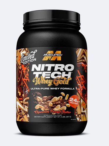 MUSCLETECH NITRO-TECH 100% WHEY GOLD 2LB - Bay Supplements - Protein powder - Chocolate Peanut Butter - Protein powder - Whey Protein