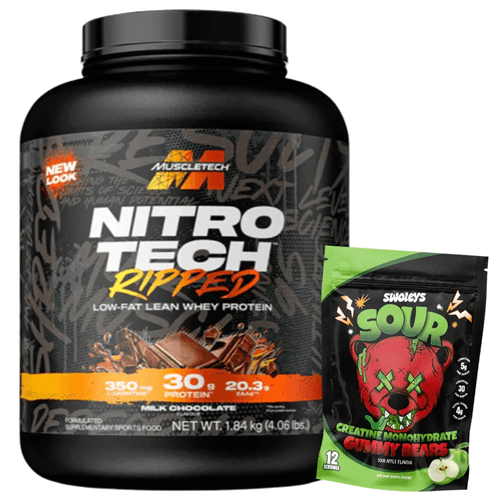 MUSCLETECH NITRO-TECH RIPPED 4LB + FREE GIFT - Bay Supplements - Protein Powder - Creatine - deals - Fat Loss Protein