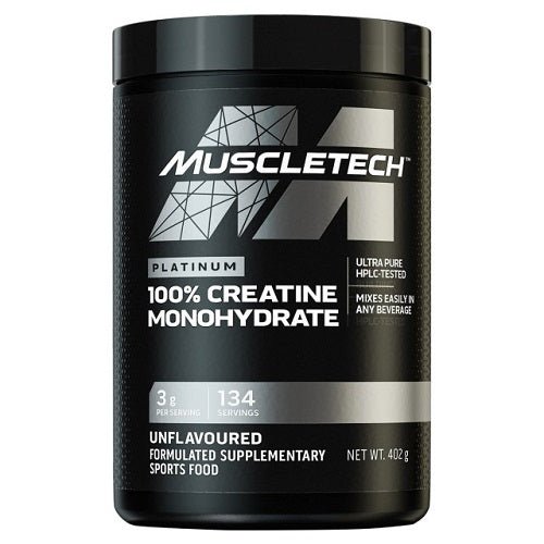 MUSCLETECH PLATINUM 100% CREATINE MONOHYDRATE 402G (AUS) - Bay Supplements