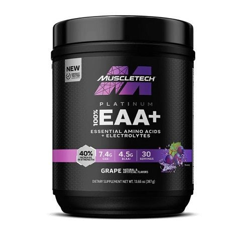 MUSCLETECH PLATINUM EAA 30 SERVES - Bay Supplements - BCAA'S - Grape - Amino Acids/BCAA - Electrolytes