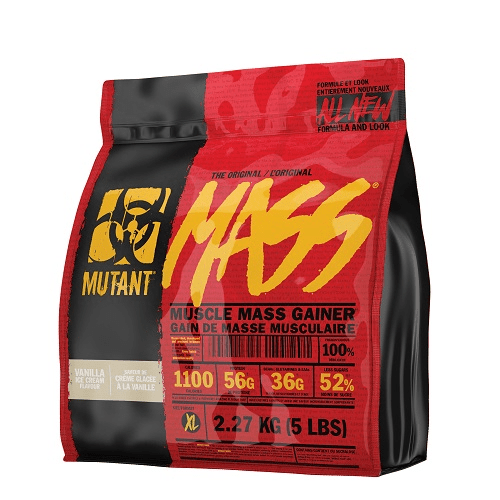 MUTANT MASS - NEW & IMPROVED 5LB - Bay Supplements - Mass Gainer - Vanilla Ice Cream - Protein powder