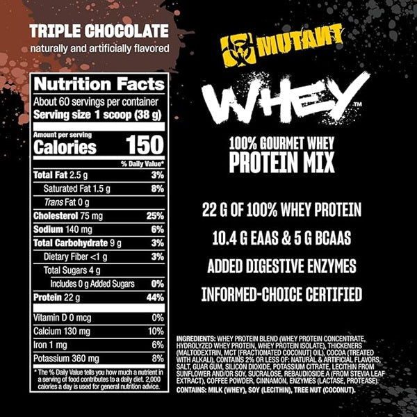 MUTANT WHEY 5LB - Bay Supplements - Protein powder - Whey Protein