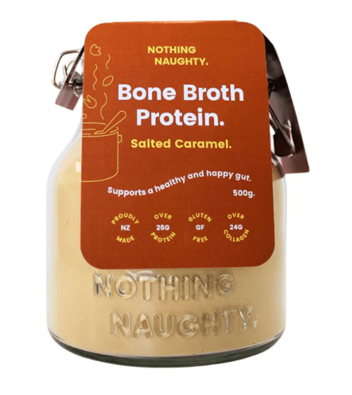 NOTHING NAUGHTY BONE BROTH PROTEIN POWDER 500G - Bay Supplements