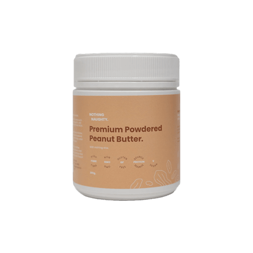 NOTHING NAUGHTY PREMIUM POWEDERD PEANUT BUTTER 200G - Bay Supplements