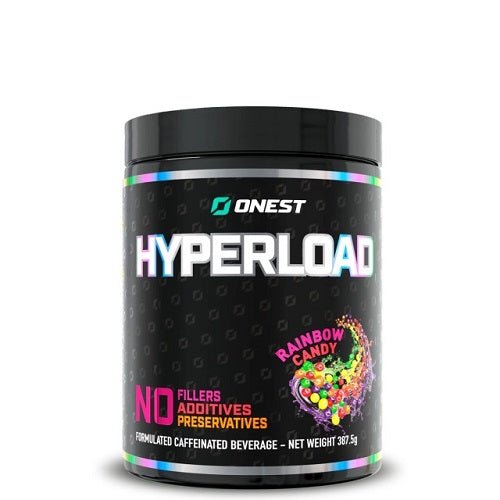 ONEST HYPERLOAD EXPLOSIVE PRE-WORKOUT - Bay Supplements - Pre-workout - Rainbow Candy - Nootropics - Pump