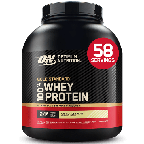 OPTIMUM NUTRITION GOLD STANDARD 100% WHEY 3.96LB - Bay Supplements - Protein Powder - Vanilla Ice Cream - deals - Protein powder