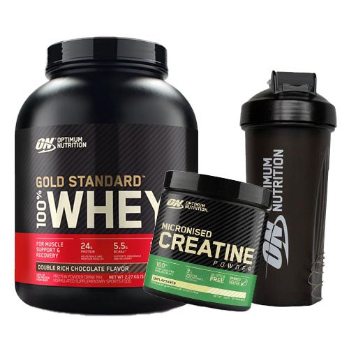OPTIMUM NUTRITION GOLD STANDARD 100% WHEY 5LB + FREE GIFTS - Bay Supplements - Protein Powder - Creatine - deals