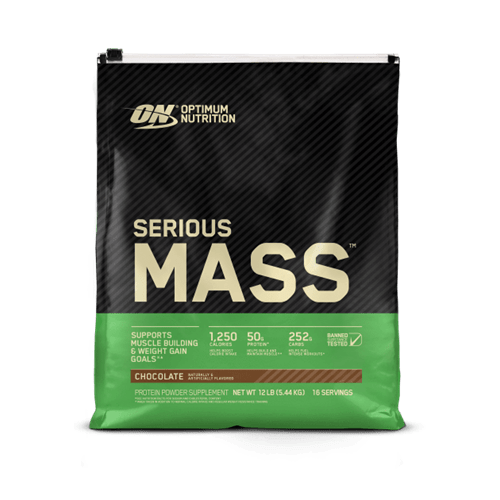 OPTIMUM NUTRITION SERIOUS MASS 12lb - Bay Supplements - Mass Gainer - Chocolate - Protein powder