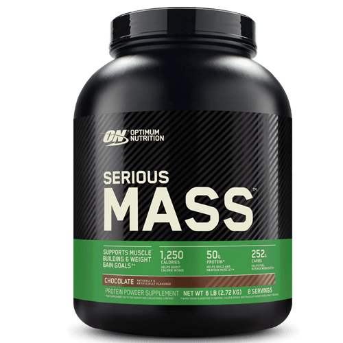 OPTIMUM NUTRITION SERIOUS MASS 6LB - Bay Supplements - Mass Gainer - Chocolate - Muscle Growth - Protein powder