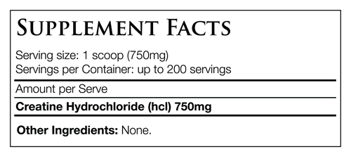 PACK NUTRITION ELEMENTALS CREATINE HCL 150G - Bay Supplements - Creatine - deals - general health