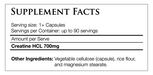 PACK NUTRITION ELEMENTALS CREATINE HCL 90 CAPSULES - Bay Supplements - Creatine - deals - general health
