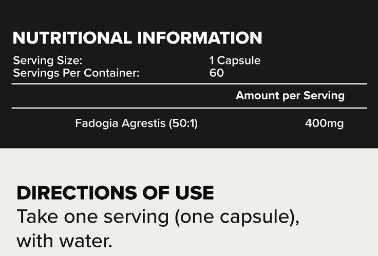 PACK NUTRITION PRIMAL SERIES FADOGIA AGRESTIS 60 CAPSULES - Bay Supplements - Testosterone Booster - Mens Health