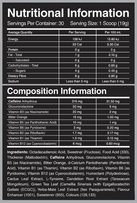 POWER PERFORMANCE PRODUCTS BODY EFFECTS FAT BURNER - DATED 11/25 - Bay Supplements