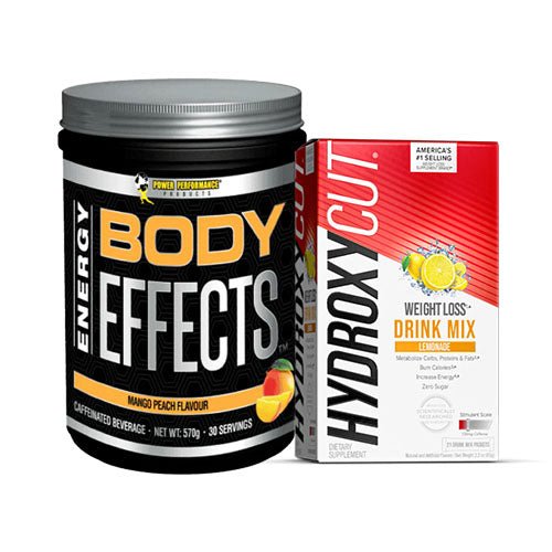 POWER PERFORMANCE PRODUCTS BODY EFFECTS FAT BURNER + FREE HYDROXYCUT DRINK MIX LEMONADE 21 PACK - Bay Supplements
