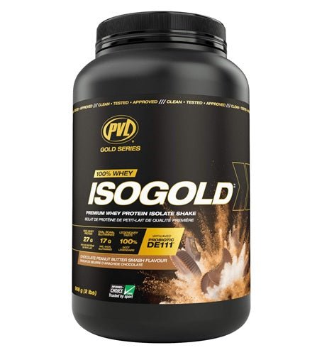 PVL 100% WHEY ISOGOLD - PREMIUM ISOLATE PROTEIN 2LB - Bay Supplements - Protein powder - PVL - Chocolate Peanut Butter Smash - Lactose Free Protein