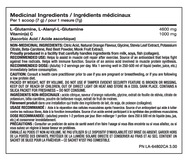 PVL GLUTAMINE GOLD + VITAMIN C 1.1KG - Bay Supplements - GLUTAMINE - general health