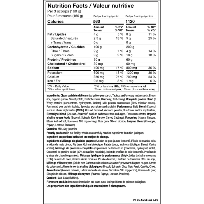 PVL GOLD SERIES CLEAN MASS XL 10LB - Bay Supplements