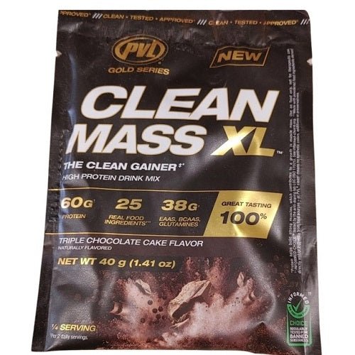 PVL GOLD SERIES CLEAN MASS XL SAMPLE - TRIPLE CHOCOLATE CAKE - Bay Supplements