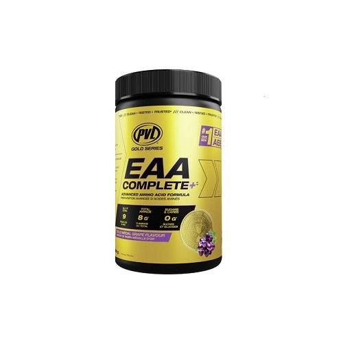 PVL GOLD SERIES EAA COMPLETE+ 30 SERVE - Bay Supplements - BCAA'S - Limited Edition - Gold Medal Grape - Amino Acids/BCAA