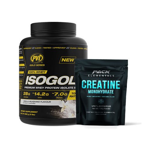 PVL ISOGOLD PREMIUM ISOLATE PROTEIN 2LB + FREE CREATINE 150G BAG - Bay Supplements - Protein Powder - Creatine - deals - general health