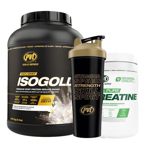 PVL ISOLATE BUNDLE - ISOGOLD 5LB + CREATINE 300G + SHAKER - Bay Supplements - Protein Powder - Creatine - deals - Muscle Growth