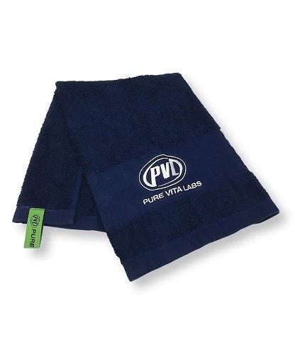 PVL NAVY BLUE GYM TOWEL - Bay Supplements