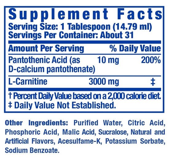 RONNIE COLEMAN L-CARNITINE 3000 XS LIQUID - Bay Supplements - Fat Burner - Carnitine & Non Stimulant - Fat Burners