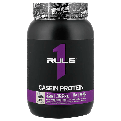 RULE 1 CASEIN PROTEIN 2LB - Bay Supplements - Protein Powder - Cookies & Creme - Casein Protein - Extended Release Protein