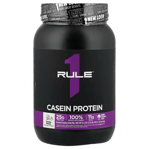 RULE 1 CASEIN PROTEIN 2LB - Bay Supplements - Protein Powder - Vanilla Creme - Casein Protein - Extended Release Protein