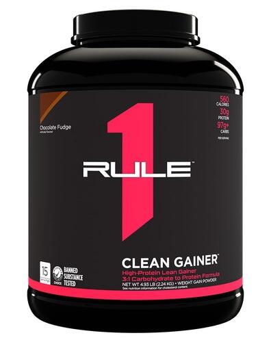 RULE 1 CLEAN GAINER 5LB - Bay Supplements - Mass Gainer - Chocolate Fudge - Mass Gainer - Muscle Growth - Protein powder