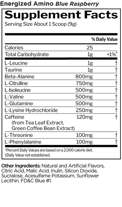 RULE 1 ENERGIZED AMINOS 30 SERVES - Bay Supplements