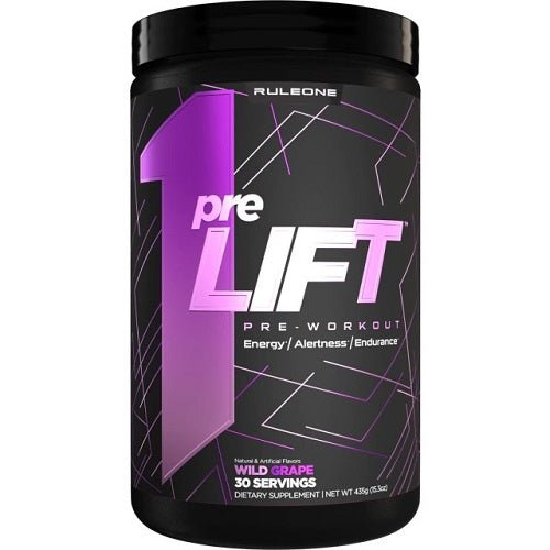 RULE 1 PRE LIFT 30 SERVES - Bay Supplements - Pre-workout - Wild Grape - Endurance - Nootropics