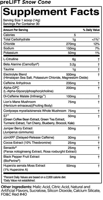 RULE 1 PRE LIFT 30 SERVES - Bay Supplements - Pre-workout - Endurance - Nootropics